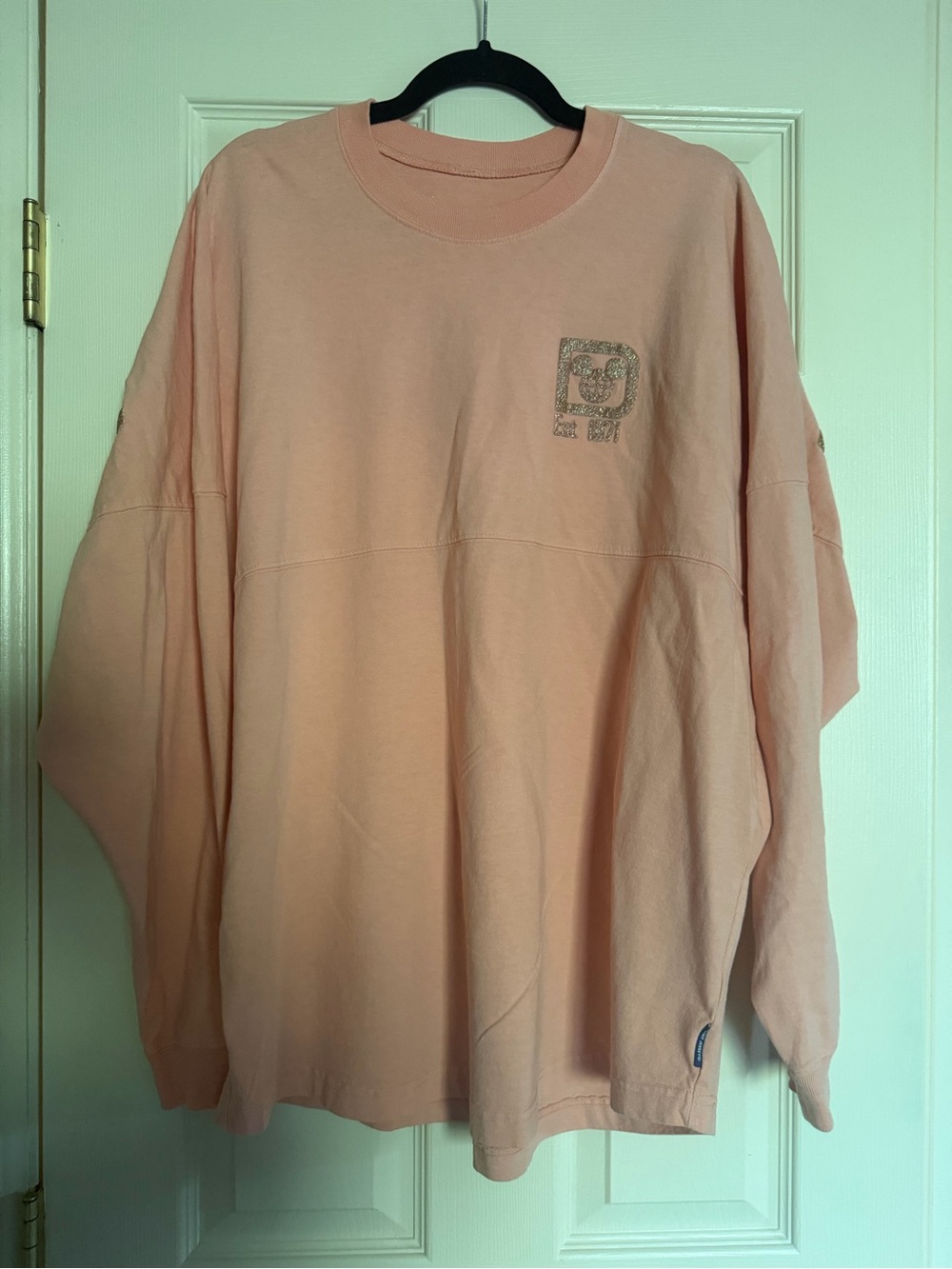 Disney Spirit Jersey Peach & Rose Gold L